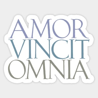 Amor Vincit Omnia - Love Conquers All Sticker